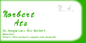 norbert ats business card